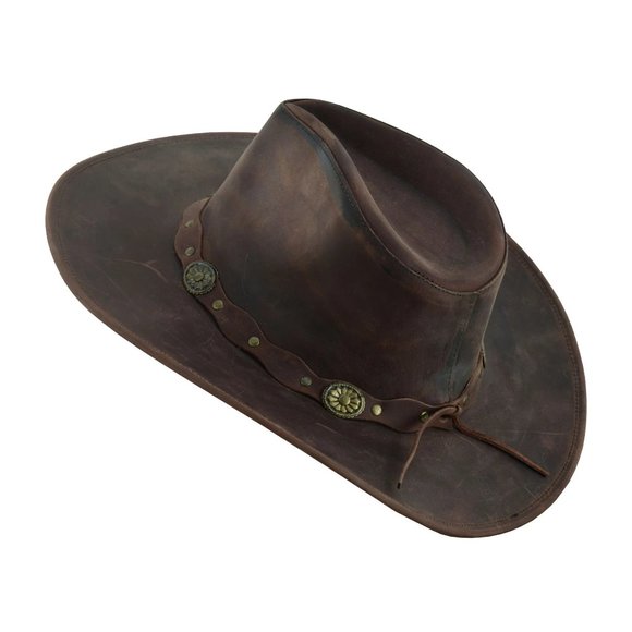 Wide Leather Cowboy/ Cowgirl Western Hat main image 7